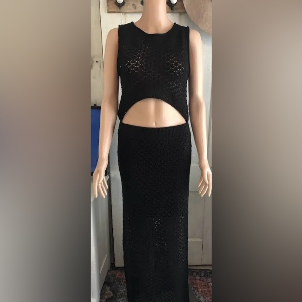 $80 msrp NWT olive and oak Knit Two-Piece Set small festival
